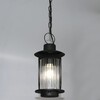 Миниатюра фото уличный подвесной светильник манхеттен черный элетех 1030480549 | 220svet.ru